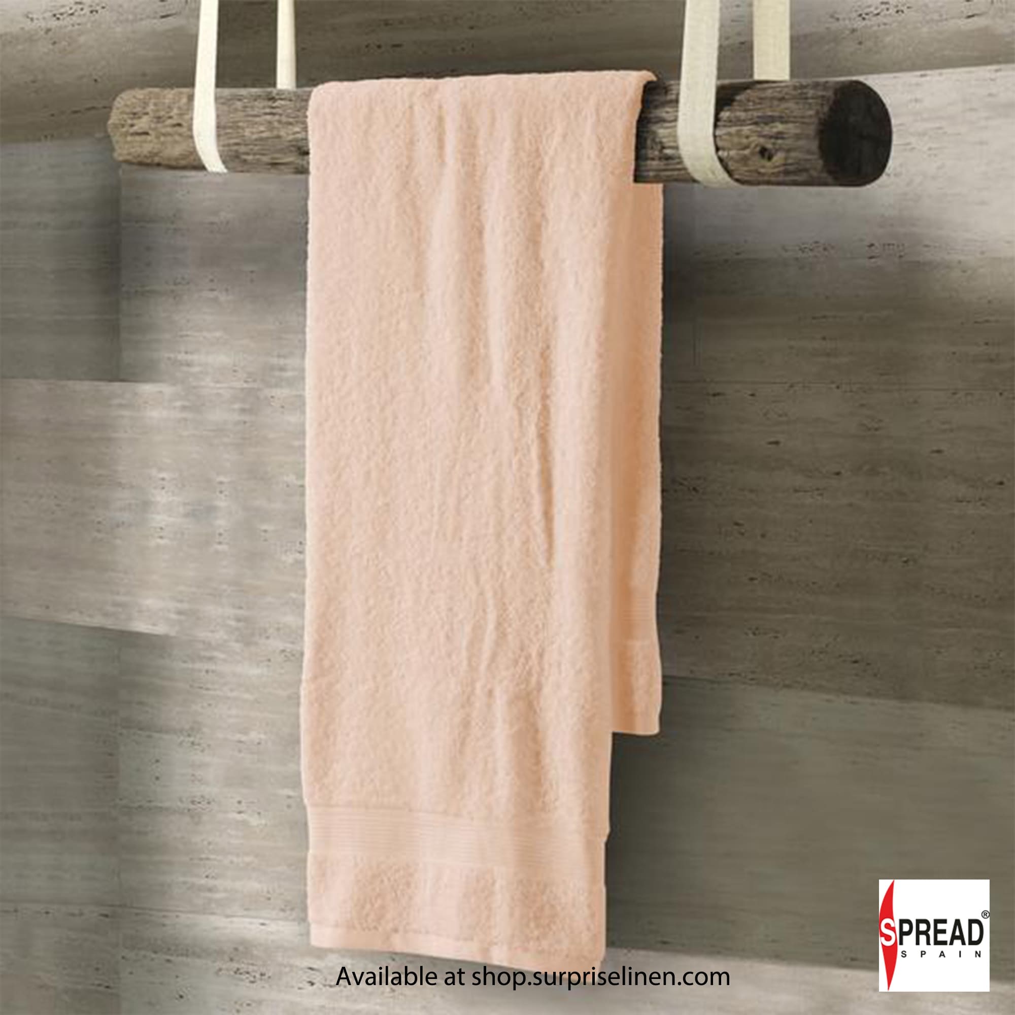 Spread Spain - Ring Spun Cotton Luxurious Bath Towels (Peach)