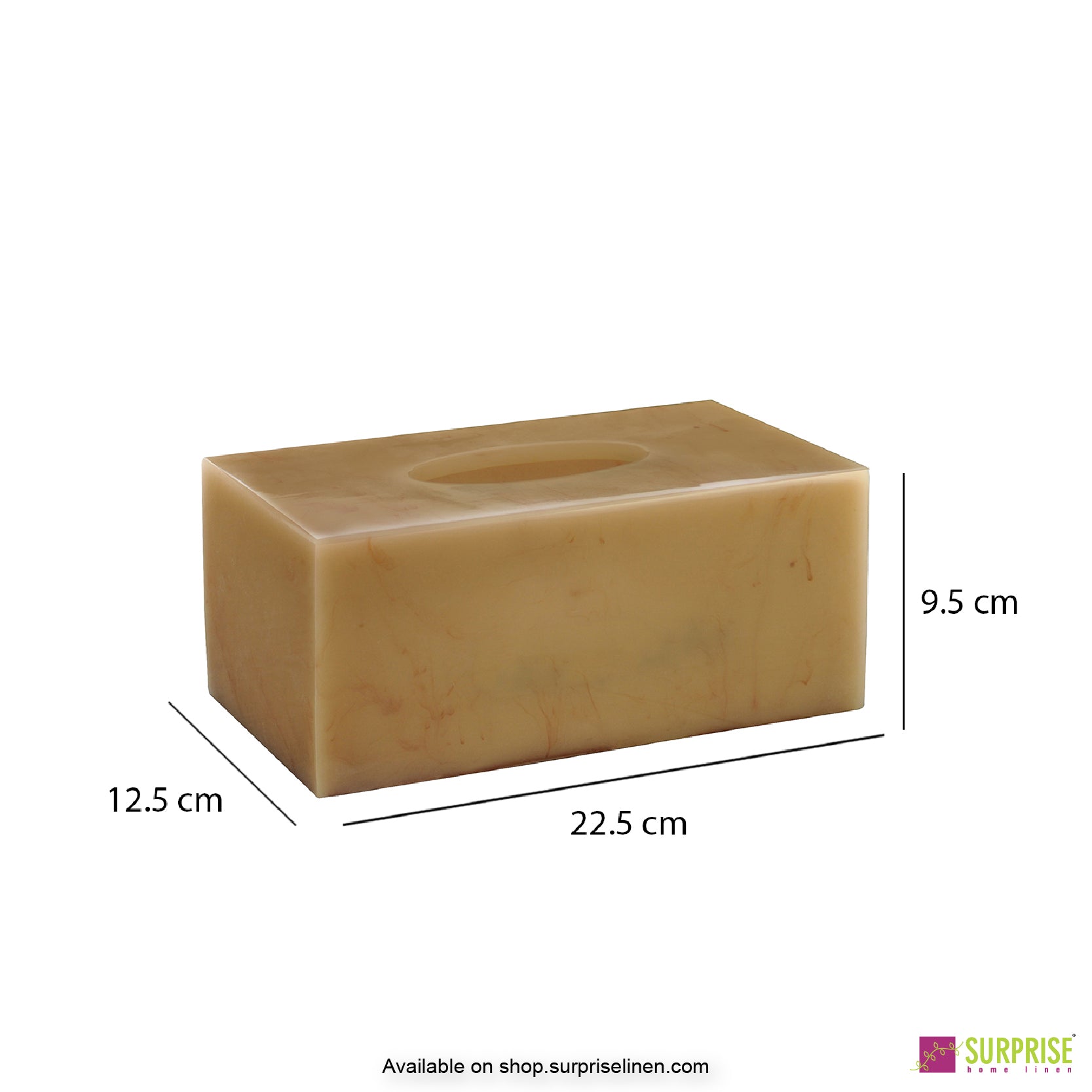 Surprise Home - Primo  Tissue Box (Pale Yellow)