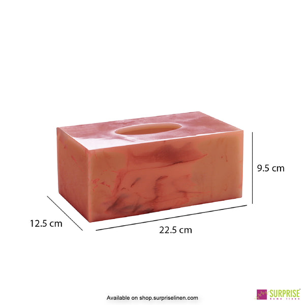 Surprise Home - Primo  Tissue Box (Coral Pink )