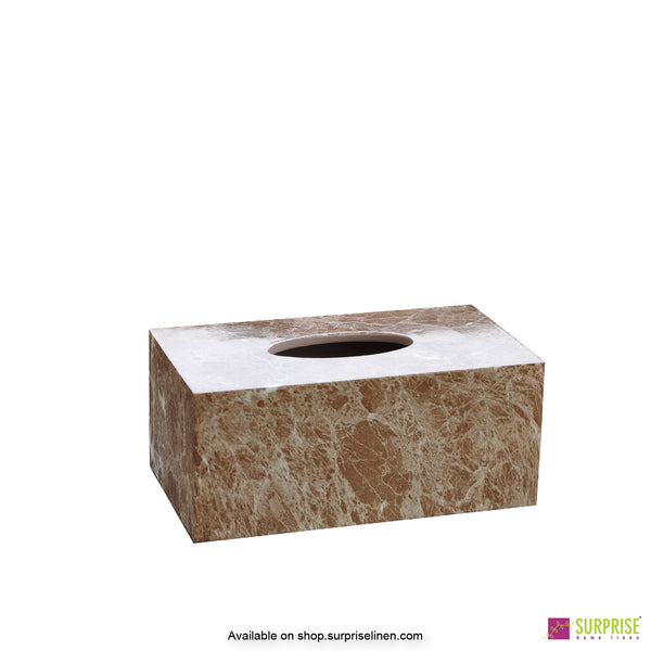Surprise Home - Recto Tissue Box (Marble Brown)