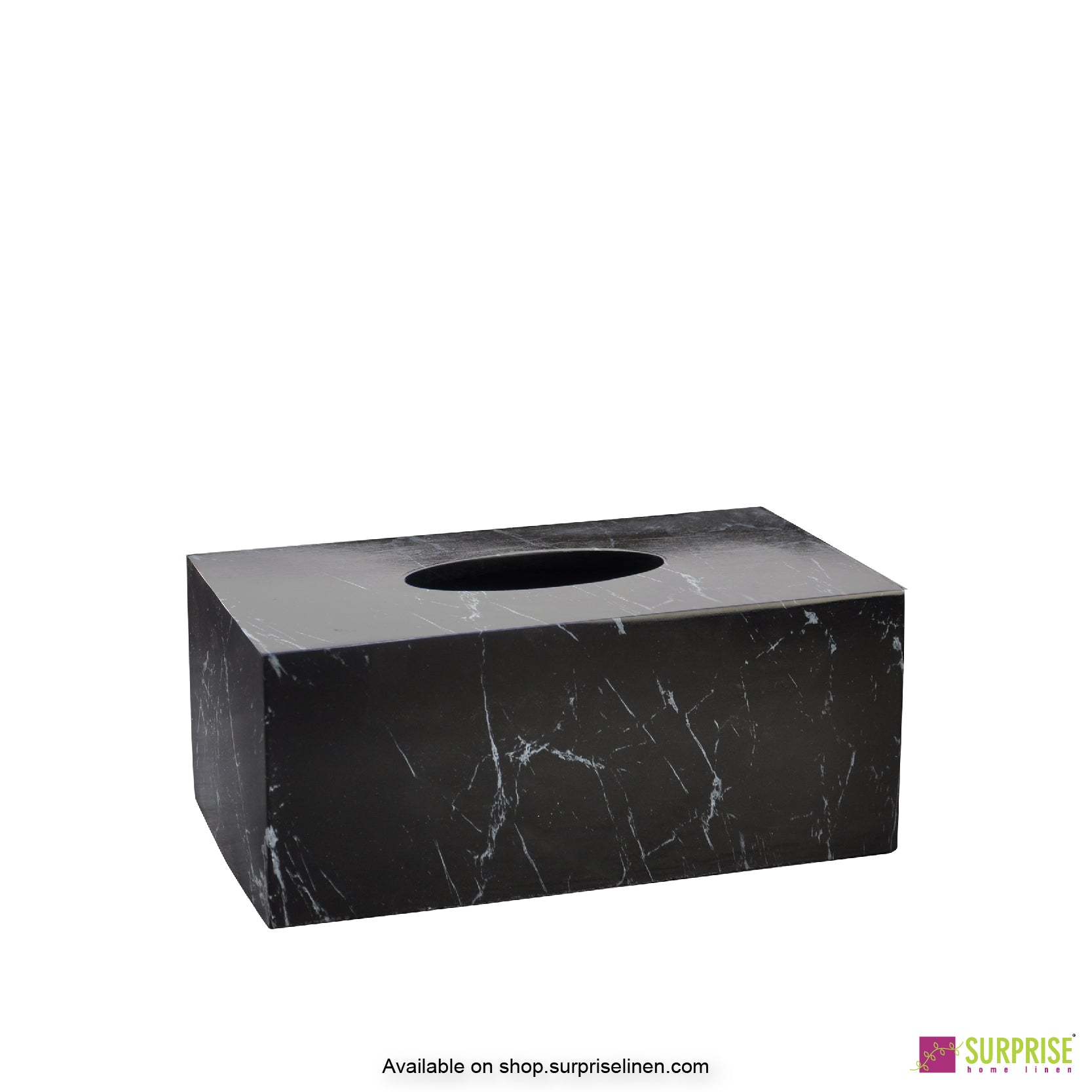 Surprise Home - Recto Tissue Box (Marble Black)