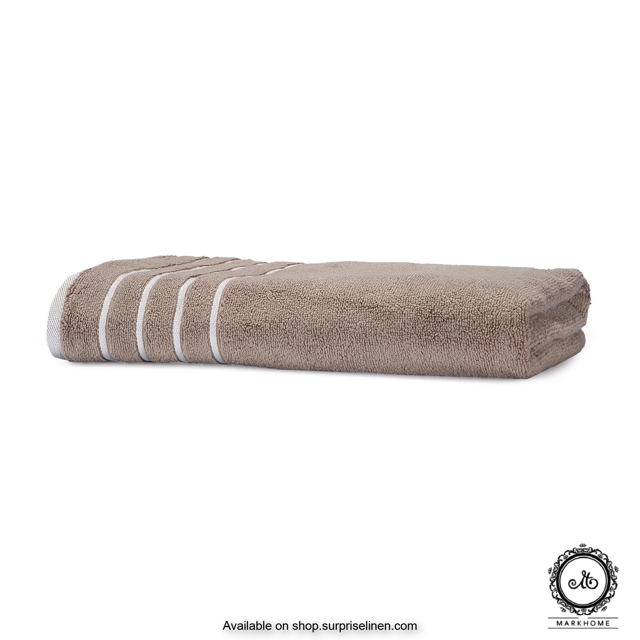 Mark Home - 100% Cotton 500 GSM Zero Twist Anti Microbial Treated Simply Soft Ladies Towel (Beige)