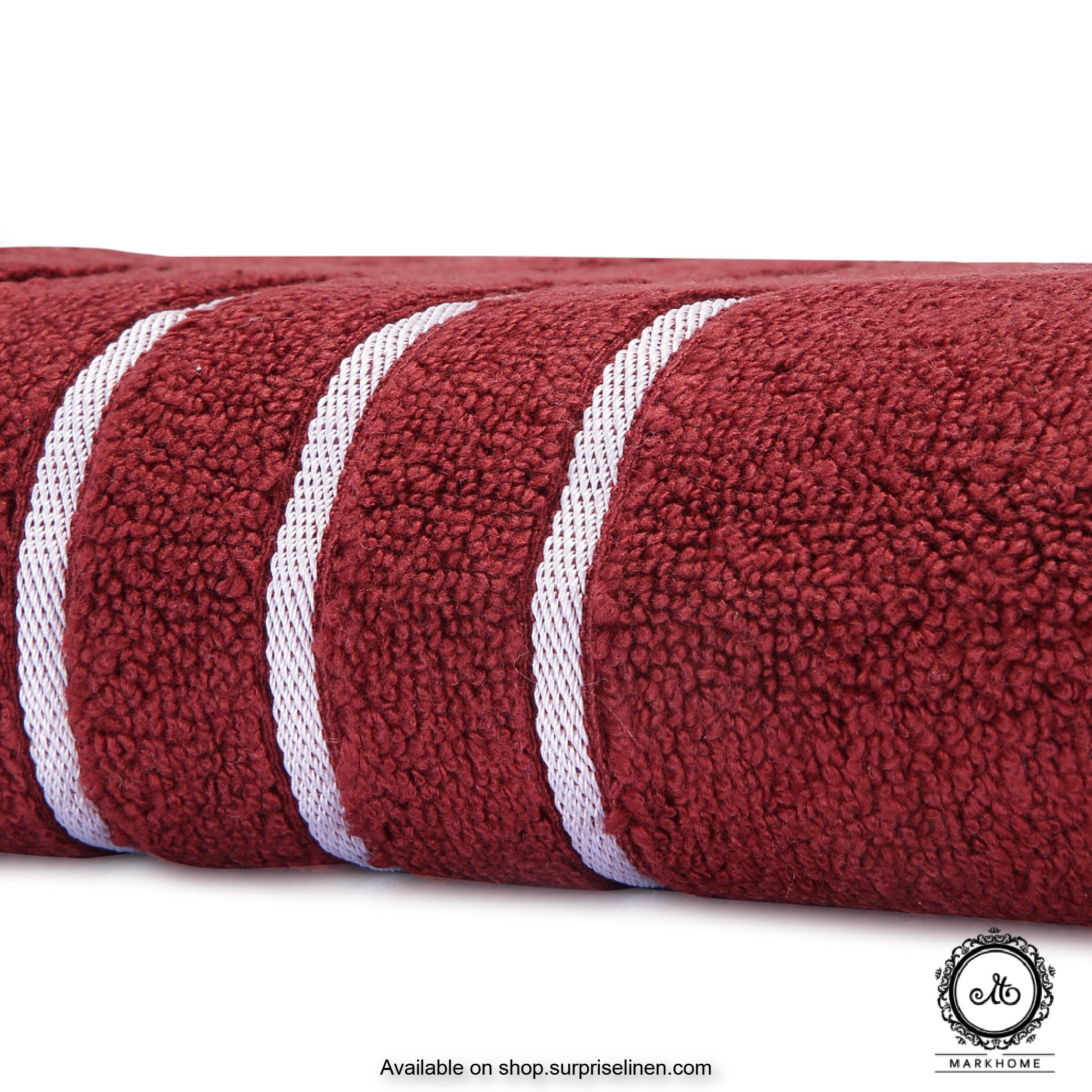 Mark Home - 100% Cotton 500 GSM Zero Twist Anti Microbial Treated Simply Soft Ladies Towel (Maroon)