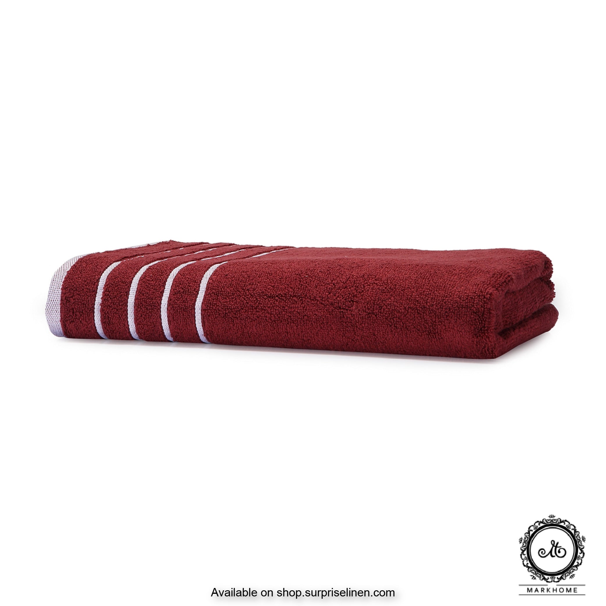 Mark Home - 100% Cotton 500 GSM Zero Twist Anti Microbial Treated Simply Soft Ladies Towel (Maroon)