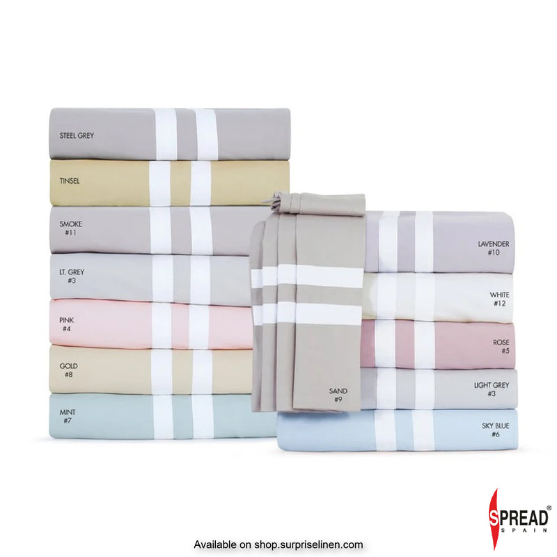 Spread Spain - Botanic Cotton 550 Thread Count Bedsheet Set - Light Grey
