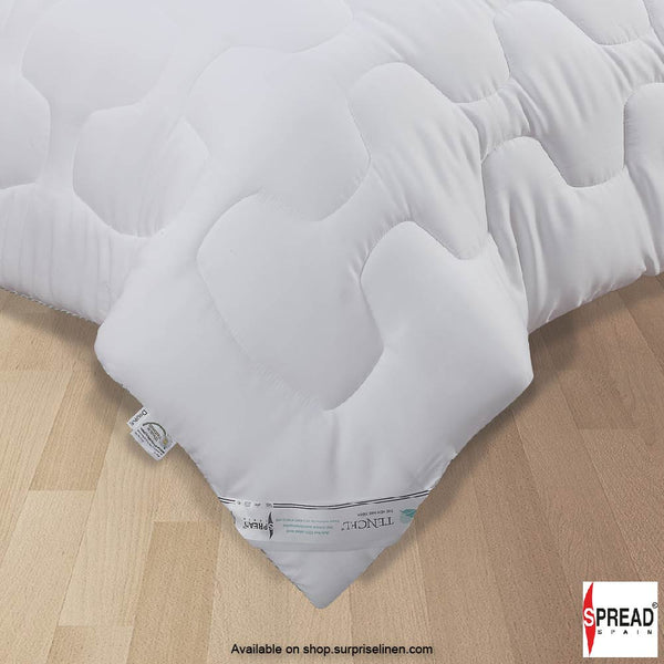 Spread Spain - TENCEL™ All Season Quilt with Microfiber, Soft and Light Weight. (White, 200 GSM) OEKO Certified Microfiber