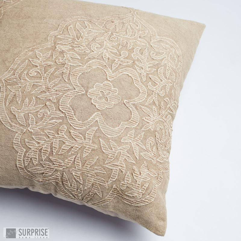 Surprise Home - Damask Stonewash Cushion Covers (Cream)
