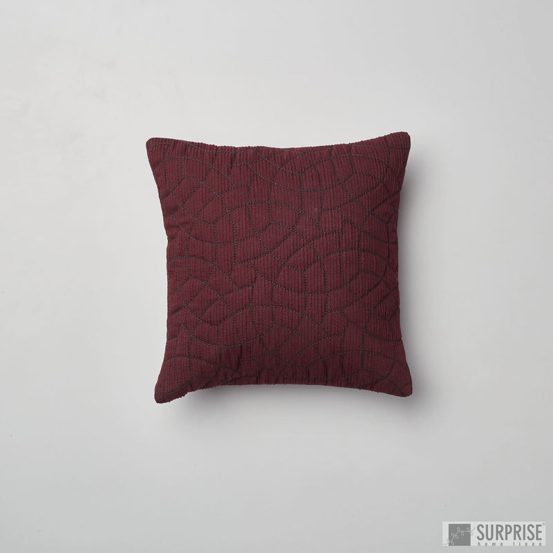 Surprise Home - Circle Trellis 30 x 30 cms Cushion Covers (Magenta)