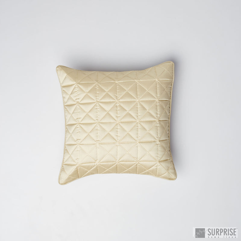 Surprise Home - Grid 30 x 30 cms Cushion Covers (Ivory)
