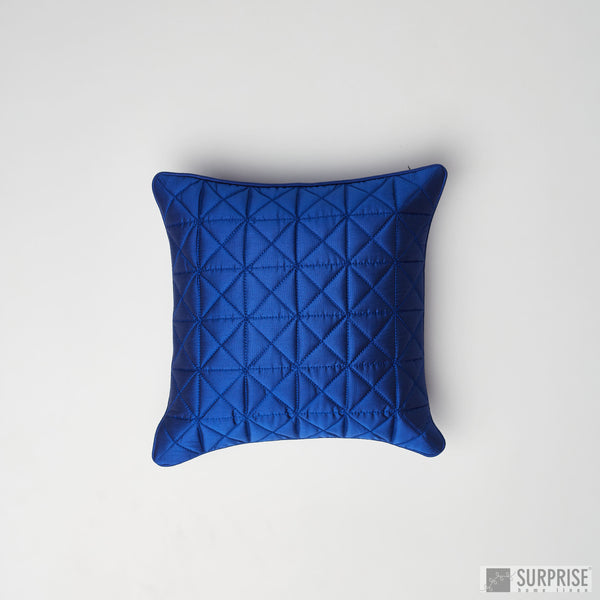 Surprise Home - Grid 30 x 30 cms Cushion Covers (Navy Blue)