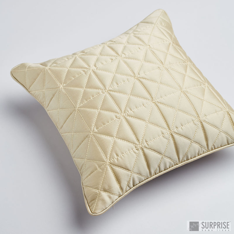 Surprise Home - Grid 30 x 30 cms Cushion Covers (Ivory)