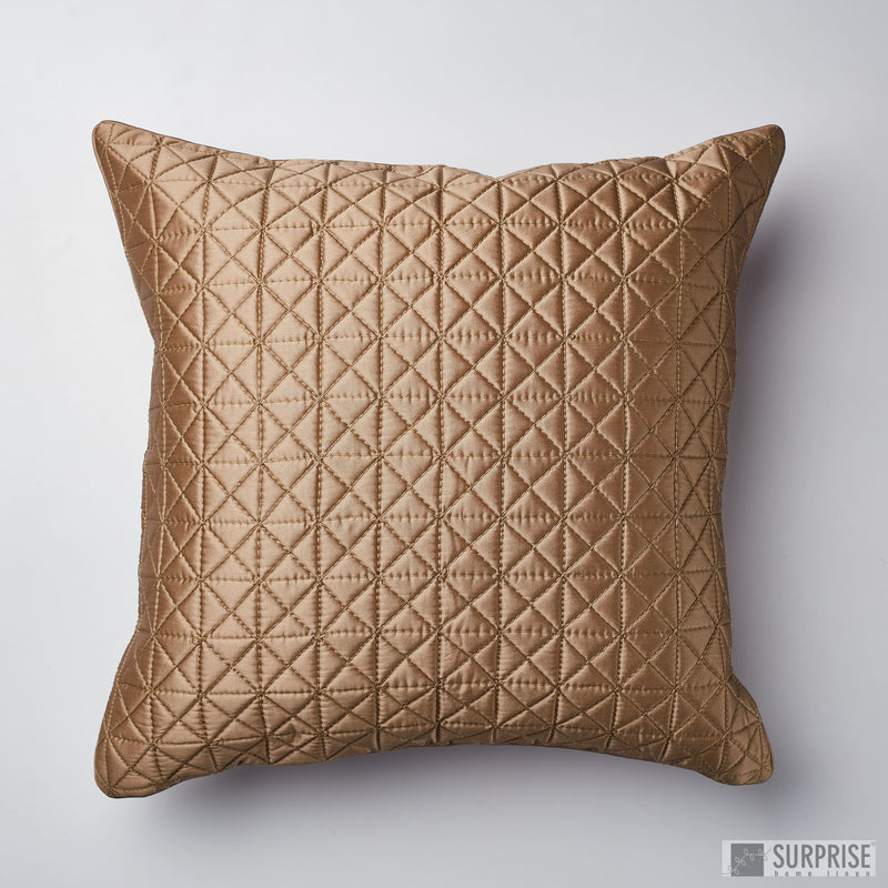 Surprise Home - Grid 30 x 30 cms Cushion Covers (Beige)
