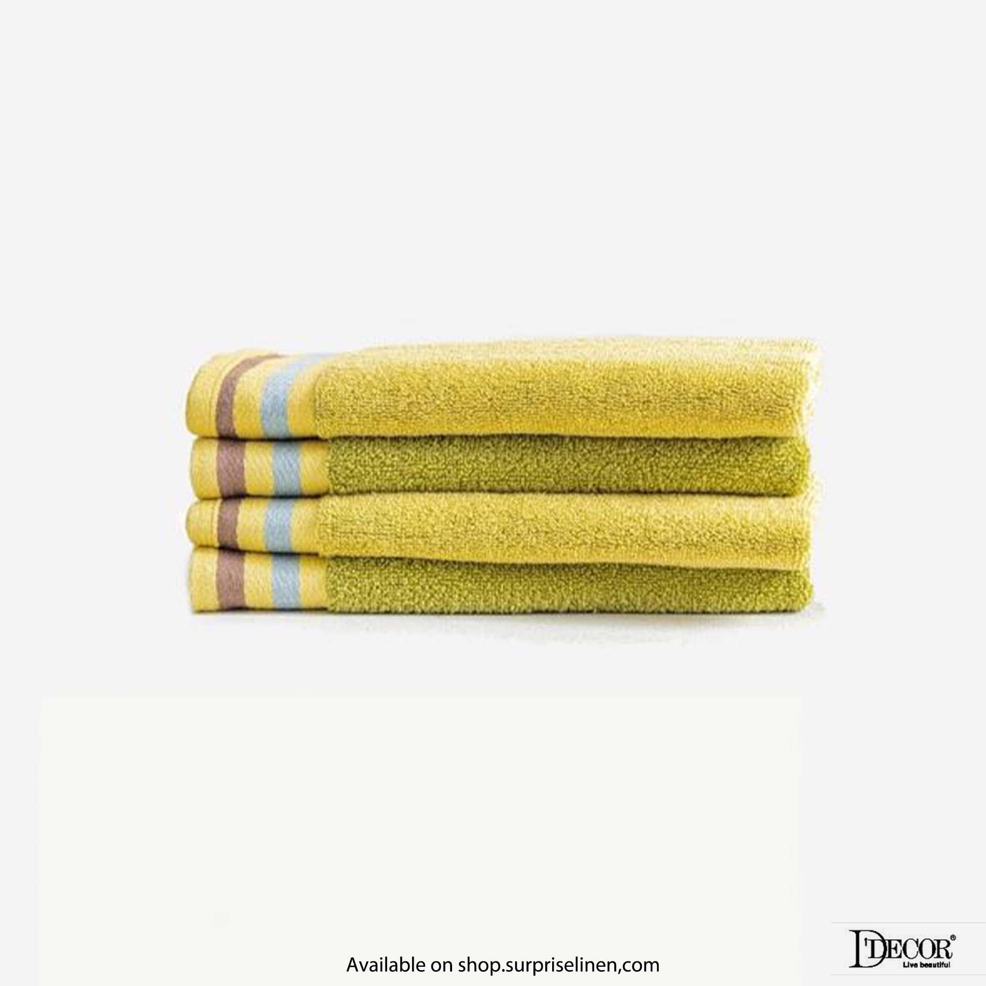 D'Decor - Zest Collection 500 GSM Bath Towel (Green Lemon)