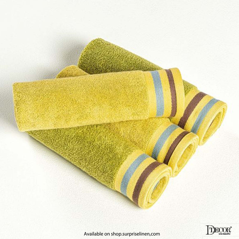 D'Decor - Zest Collection 500 GSM Bath Towel (Green Lemon)