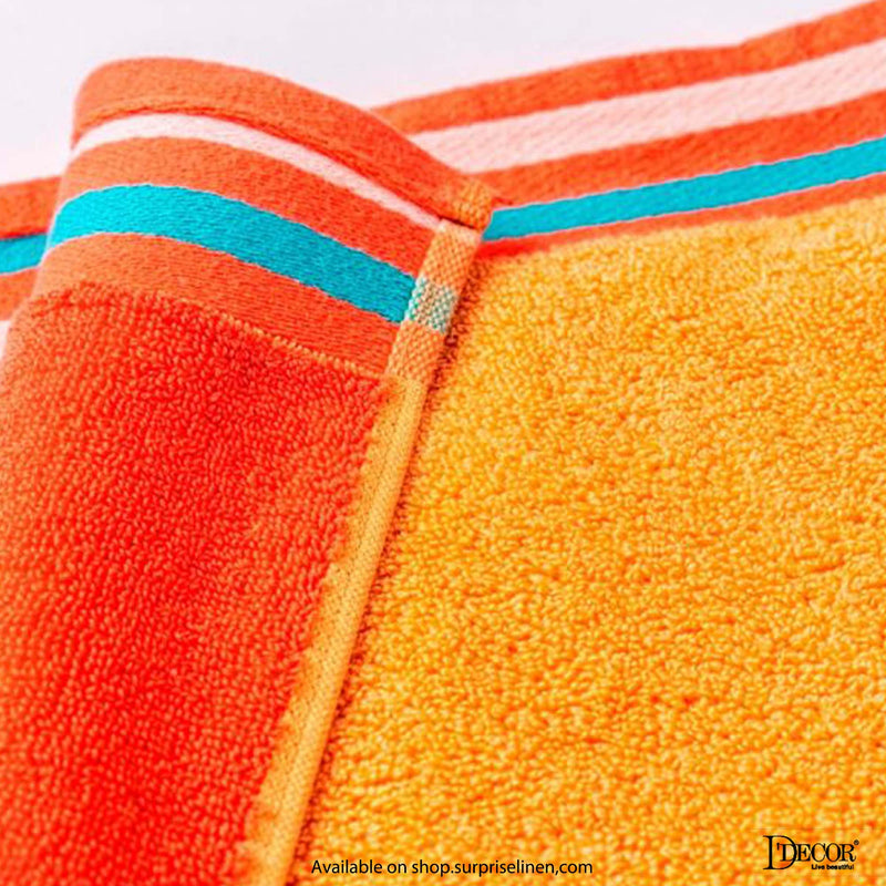 D'Decor - Zest Collection 500 GSM Bath Towel (Golden Flamingo)