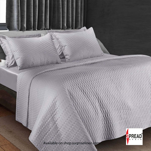 Spread Spain - Crystal Day And Night 3 Pcs Bed Cover Set (Cloud Silver)