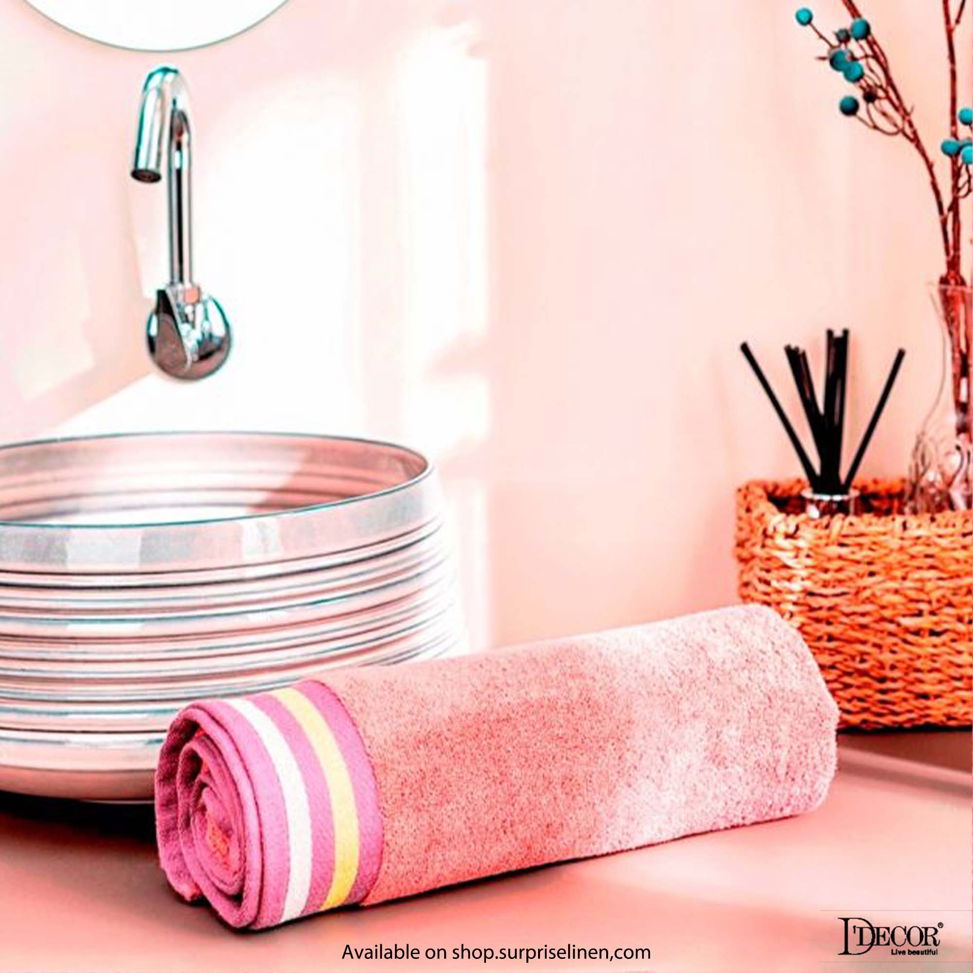 D'Decor - Zest Collection 500 GSM Bath Towel (Lilac Clay)