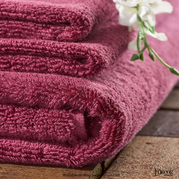 D'Decor - Pioneer Collection 450 GSM Hand Towel (Cerise)