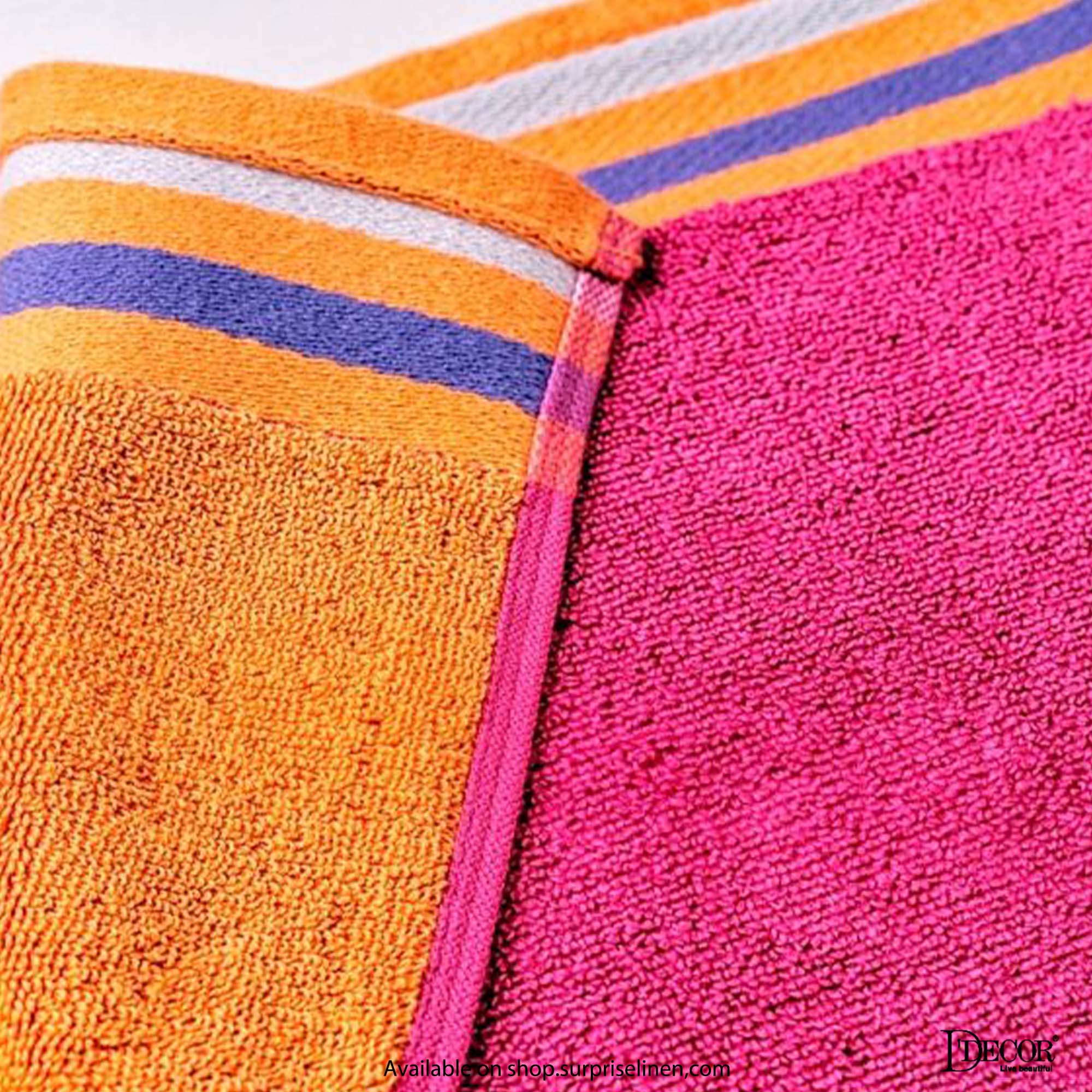 D'Decor - Zest Collection 500 GSM Bath Towel (Sunshine Rose)