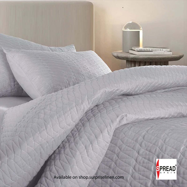 Spread Spain - Crystal Day And Night 3 Pcs Bed Cover Set (Cloud Silver)