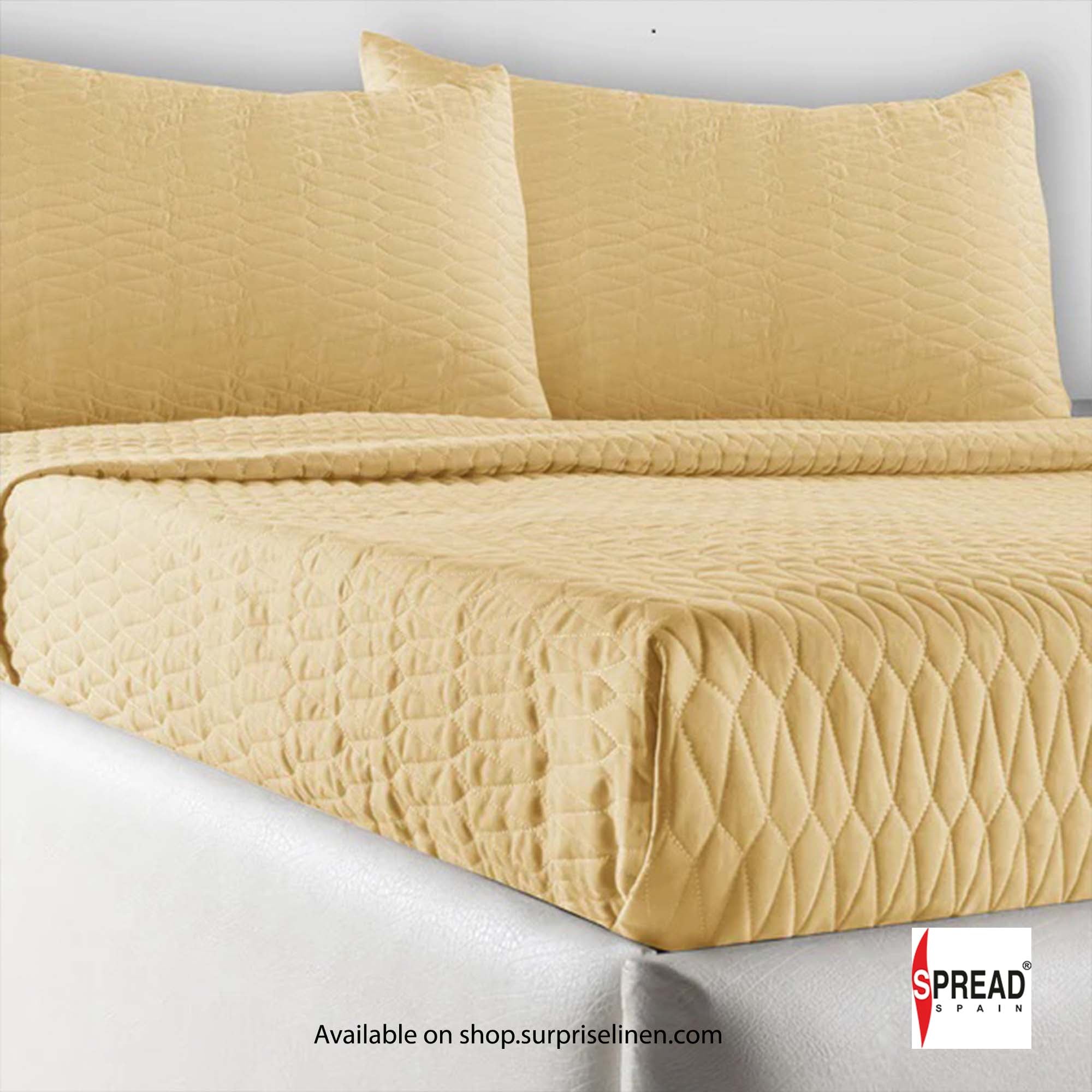 Spread Spain - Crystal Day And Night 3 Pcs Bed Cover Set (Gold)