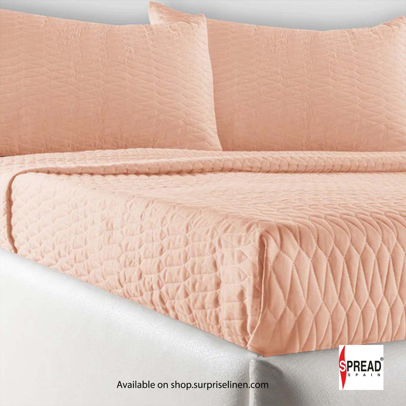 Spread Spain - Crystal Day And Night 3 Pcs Bed Cover Set (Peach)
