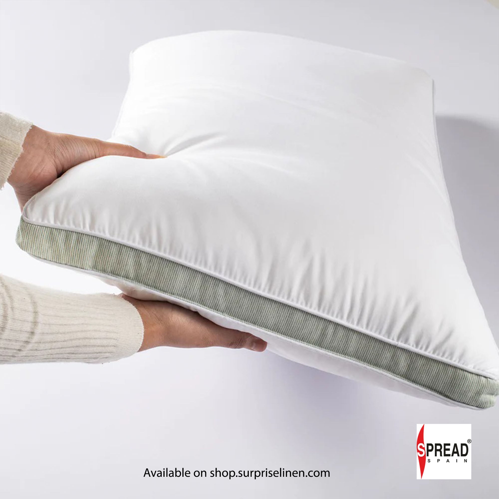 Spread Spain - Aloevera Gel Coated Anti Allergic Pillow (White)