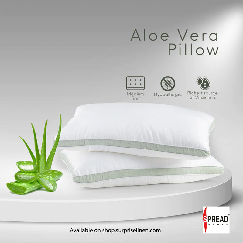 Spread Spain - Aloevera Gel Coated Anti Allergic Pillow (White)