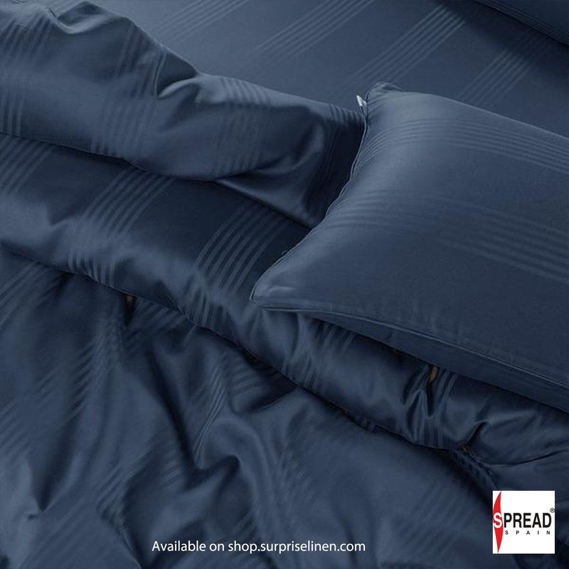 Spread Spain - 450TC Premium Cotton Barcode Duvet Cover (Midnight Blue)