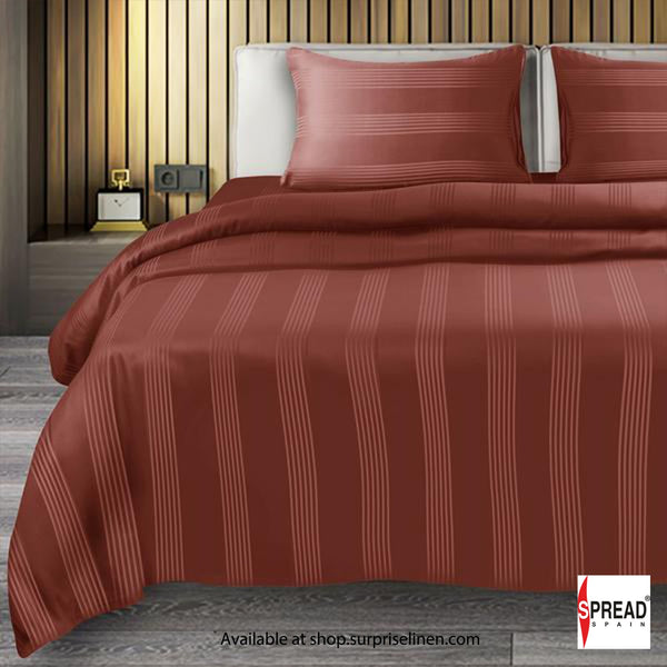 Spread Spain - 450TC Premium Cotton Barcode Duvet Cover (Brick)
