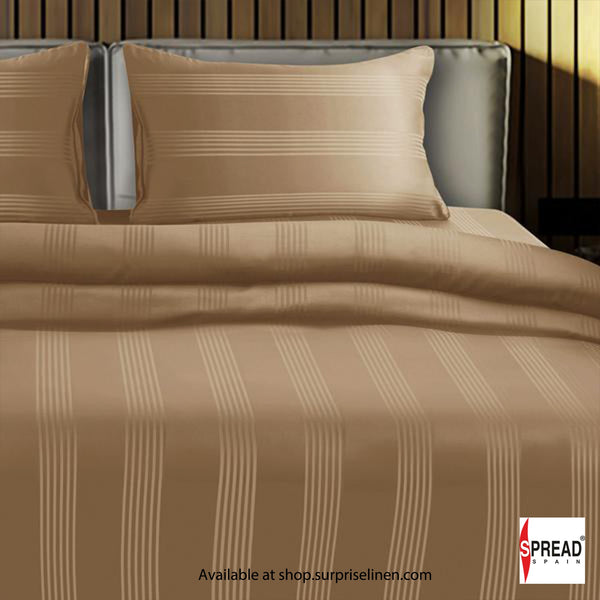 Spread Spain - 450TC Premium Cotton Barcode Duvet Cover (Caramel)