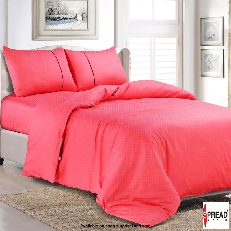 Spread Spain - Oxford Street 400 Thread Count Duvet Cover (Coral Pink)