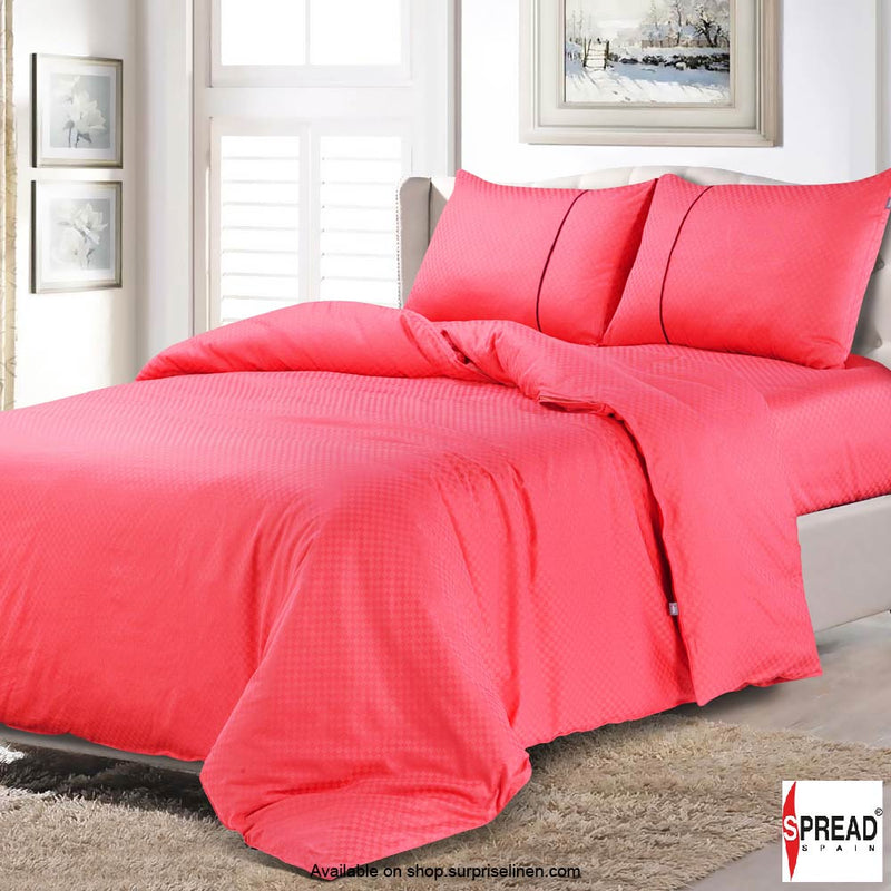 Spread Spain - Oxford Street 400 Thread Count Bed Sheet Set (Coral Pink)