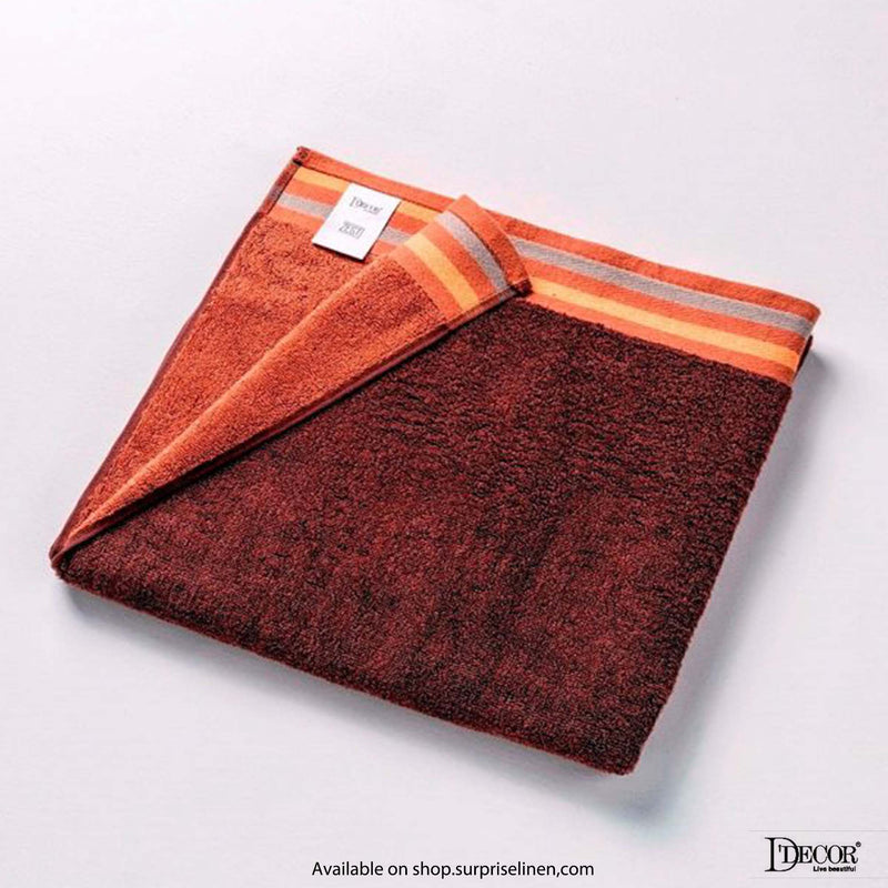 D'Decor - Zest Collection 500 GSM Bath Towel (Brown Bison)