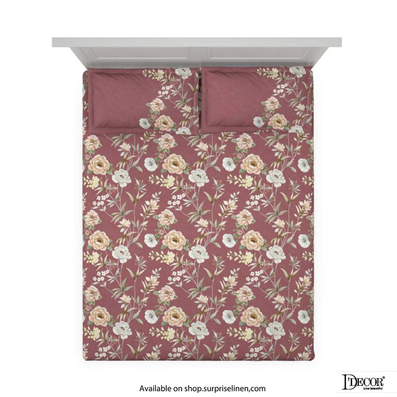 D'Decor - Primary Collection Garden Beauty Bedsheet Set (Pink)