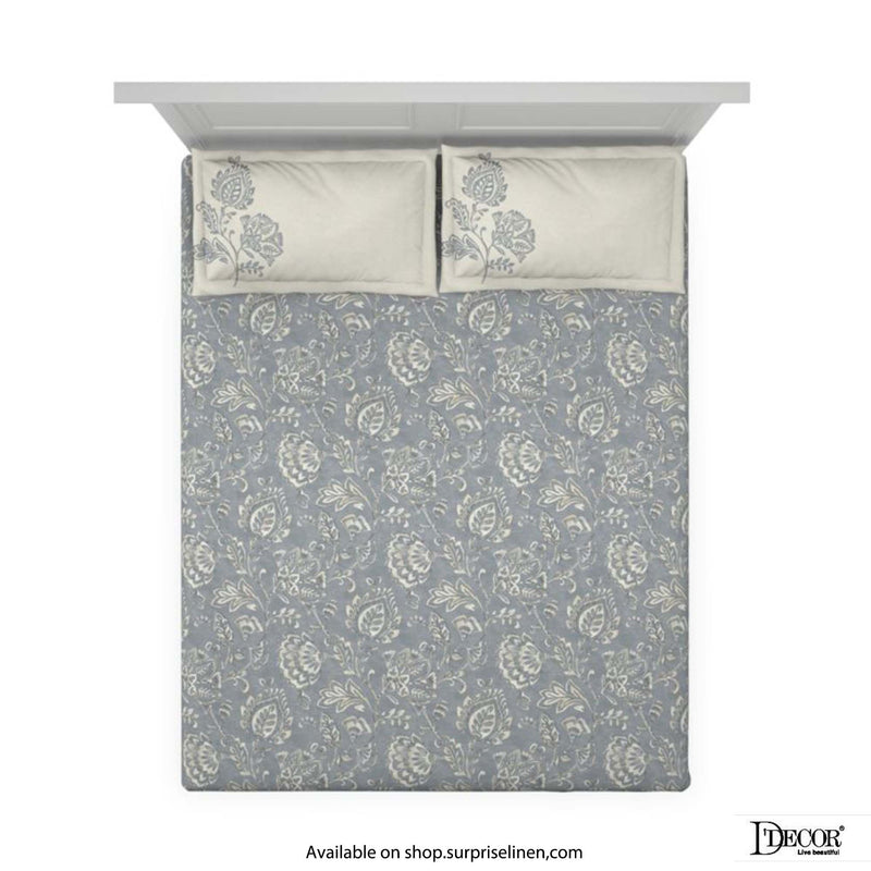 D'Decor - Primary Collection Glorious Bedsheet Set (Dusty Blue)