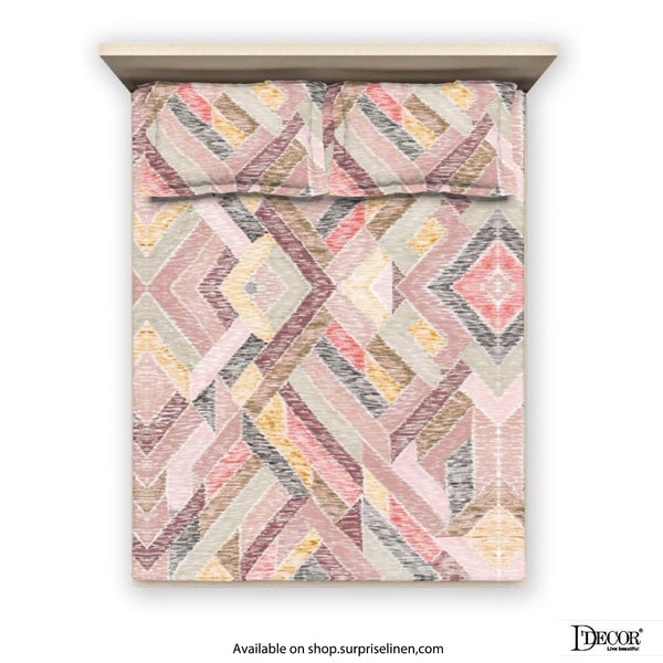 D'Decor - Evita Collection 100% Cotton Non Quilted 3 Pcs Bedcover Set (Kente)
