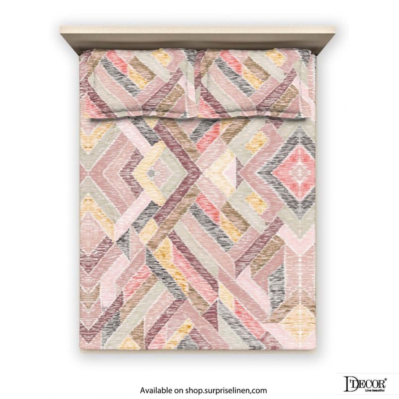 D'Decor - Evita Collection 100% Cotton Non Quilted 3 Pcs Bedcover Set (Kente)