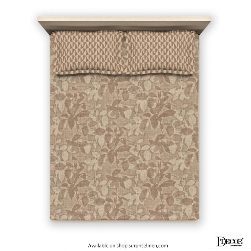 D'Decor - Evita Collection 100% Cotton Non Quilted 3 Pcs Bedcover Set (Leafium)