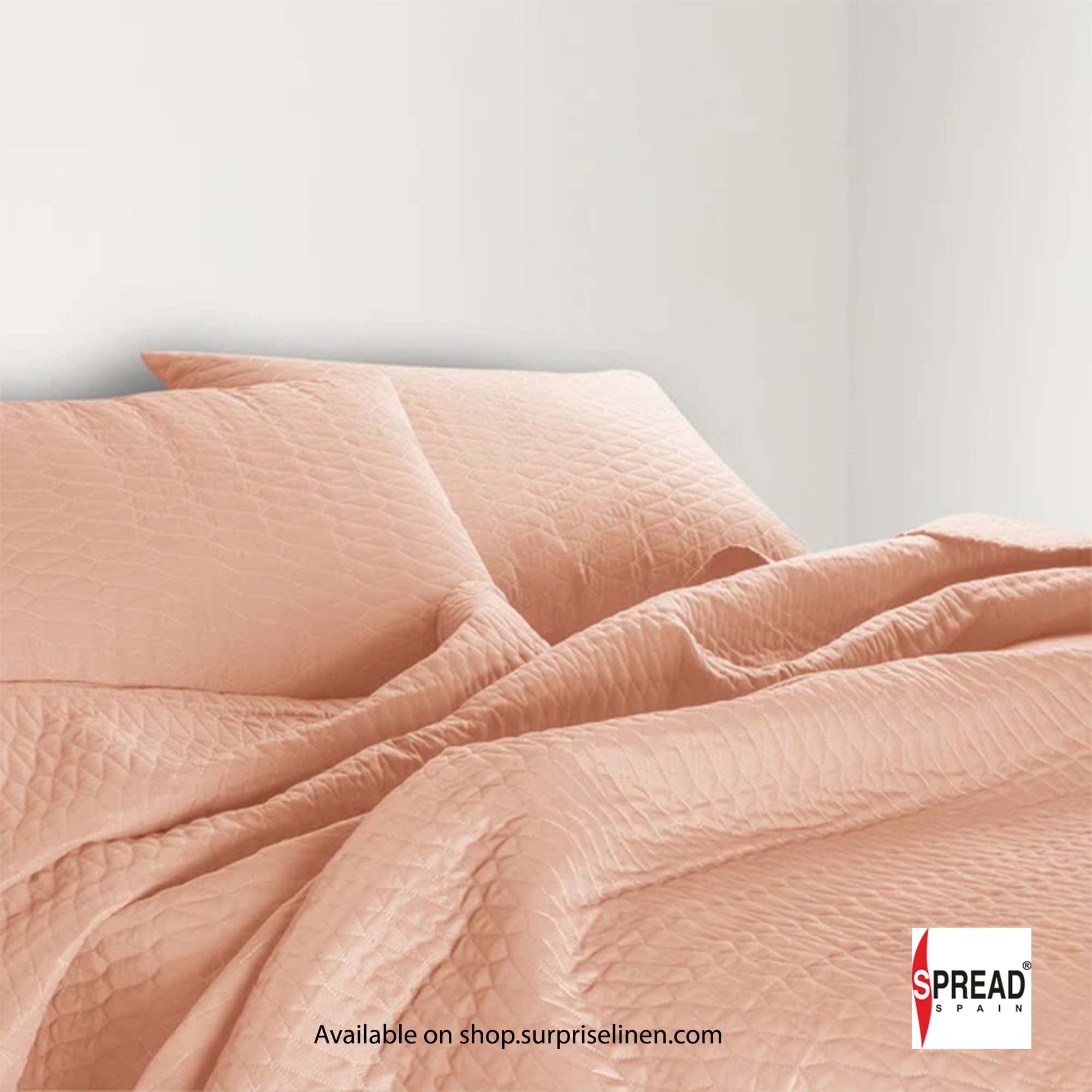 Spread Spain - Crystal Day And Night 3 Pcs Bed Cover Set (Peach)